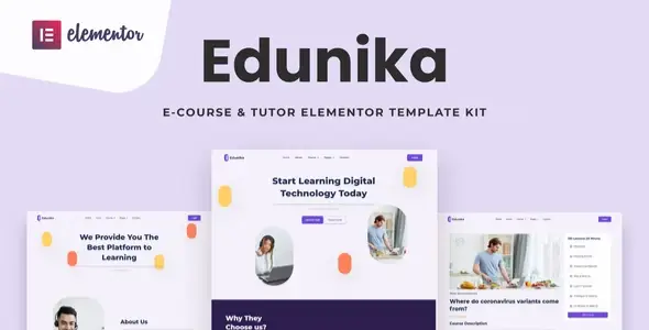 Edunika – Online Education Elementor Template Kit