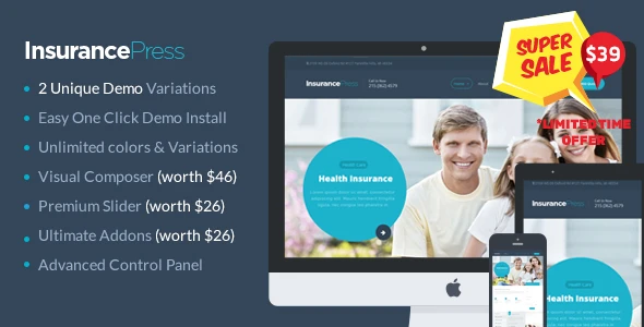 Insurance Agency WordPress Theme